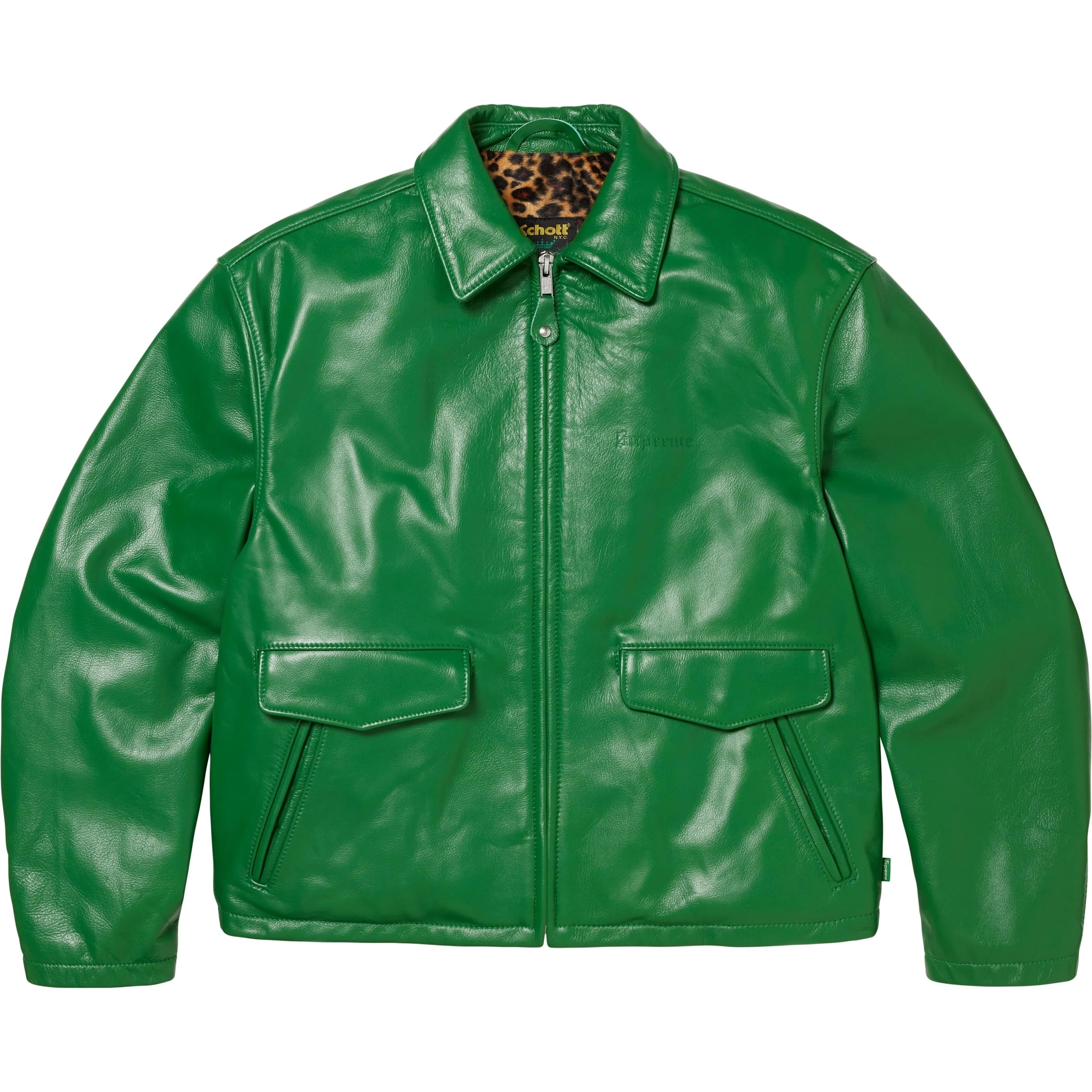 Supreme®/Schott® Leather Racer Jacket view 14